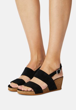Bullboxer Wedge sandals - black