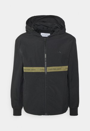 CONTRAST TAPE - Giacca a vento - black