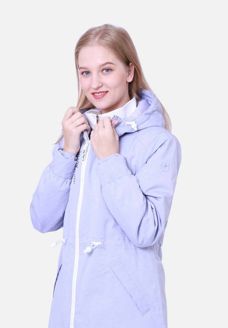 Damen Parkas | Dingy Rhythm Of The Rain Regenjacke / wasserabweisende Jacke lila - HU13324 Damen Parkas | Dingy Rhythm Of The Rain Regenjacke / wasserabweisende Jacke lila - HU13324