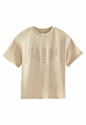 REGULAR FIT - T-shirt con stampa - stone