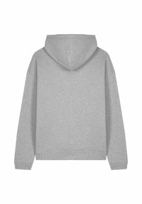 Felpa con cappuccio grigia chiara. Realizzata in morbido materiale, presenta una vestibilità comoda e polsini e orlo a coste. Design posteriore semplice, senza grafiche.