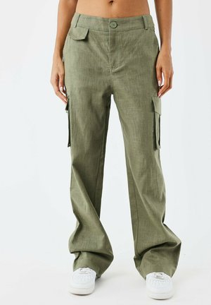 COASTAL - Pantalon cargo - olive foncé