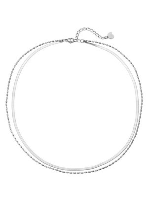 LAYERED OVAL SNAKE - Collana - silver-coloured