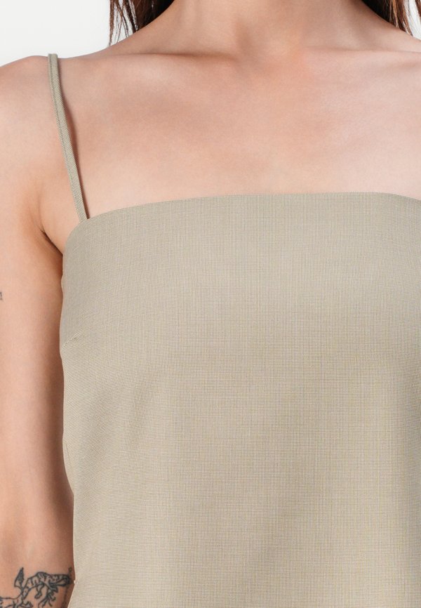 LETICIO  GRAINY SUITING - Top - walnut4