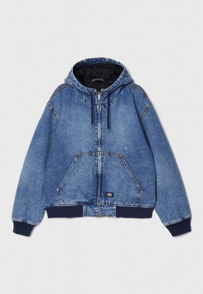 HOODED JACKET - Veste en jean - rinsed blue