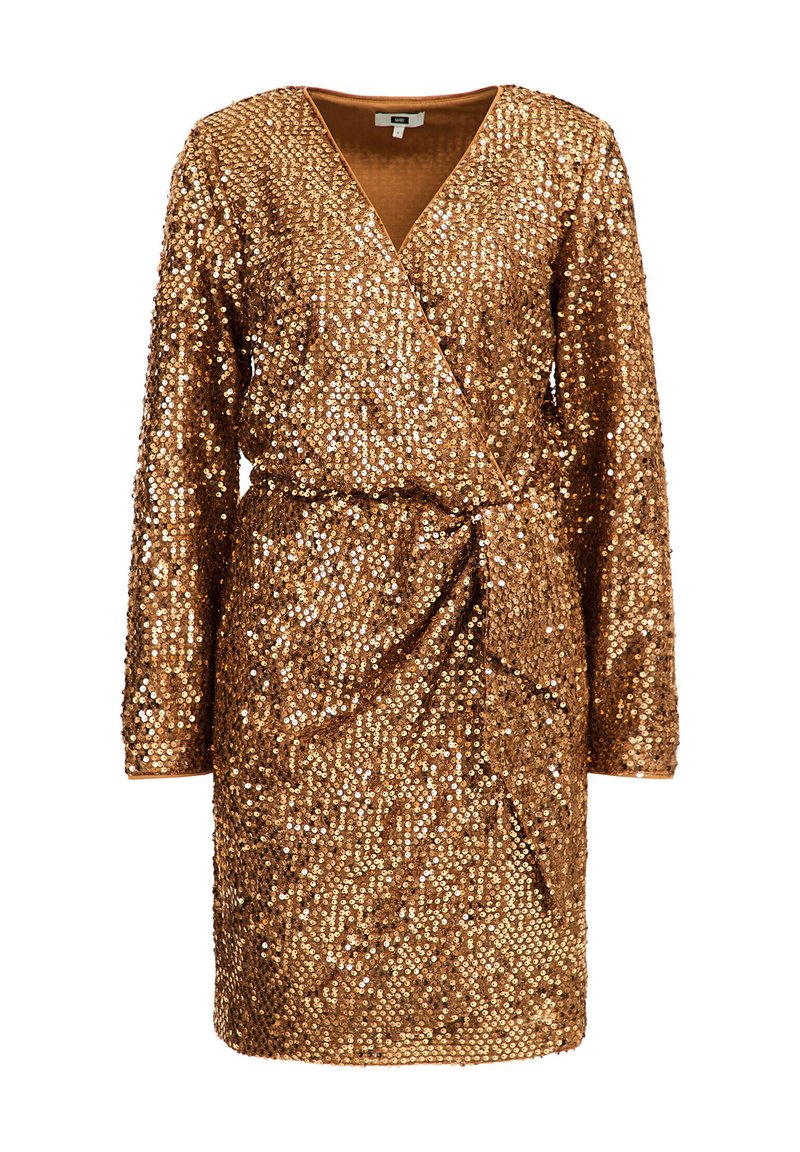 WE Fashion Cocktailjurk goudkleurig WE Fashion Cocktailjurk goudkleurig