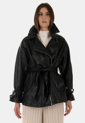 Giacca in similpelle - nero