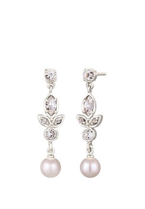 MIT PERLEN VON SWAROVSKI - Ohrringe - silver-coloured