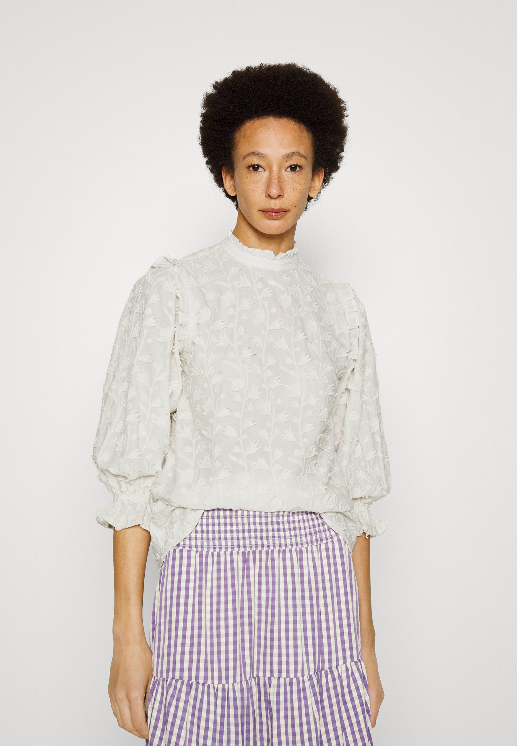 Fabienne Chapot FIEN BRODERIE TOP - Blouse - white/wit - Zalando.nl
