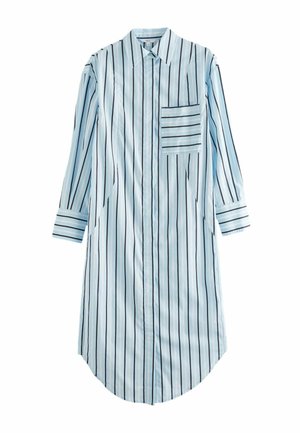 Tričkové šaty - blue and white stripe