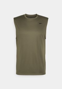 TRAIN SLEEVELESS TECH T-SHIRT - Topp - army green