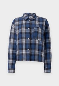 NMSILAS BUTTON - Gombos blúz - limoges/blue/grey