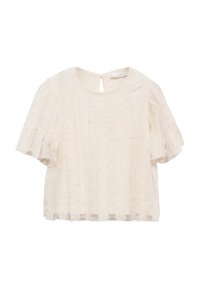 Mango Kids - Basic T-shirt - ecru Thumbnail Image 1