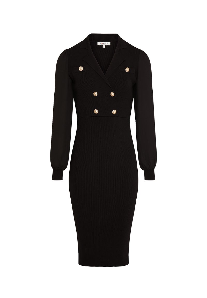 Morgan FITTED WITH BUTTONS - Etui-jurk - black/zwart - Zalando.nl