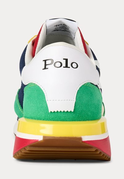 Polo Ralph Lauren TRAIN 89 LOGO SUEDE & OXFORD SNEAKER UNISEX - Joggesko - newport navy multi