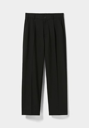 TAILORED WIDE-FIT  - Trousers - black