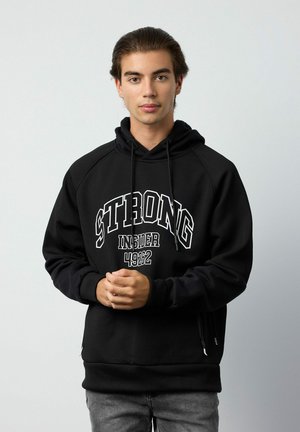 STRONG - Jersey con capucha - black