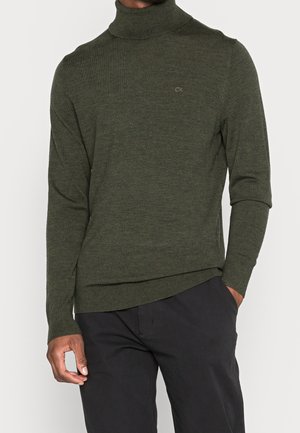 Stickad tröja - khaki