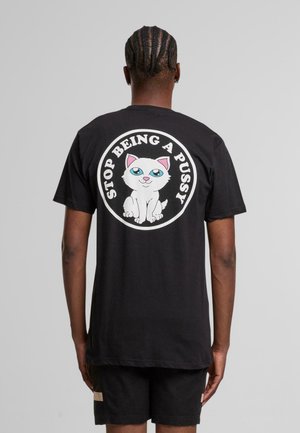 T-shirt med print - black