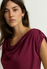 Next DRAPED REGULAR FIT - T-shirts print - burgundy red