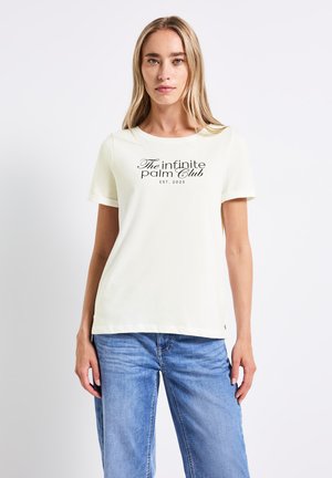 MIT WORDING ARTWORK - Print T-shirt - weiß