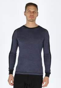 Unselected, navy melange charcoal melange