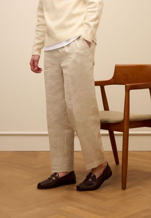 Manfield Zakelijke loafers - braun