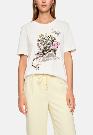 Marc Cain Sports, T-SHIRT MIT APPLIKATIONEN - Print T-shirt - off-white