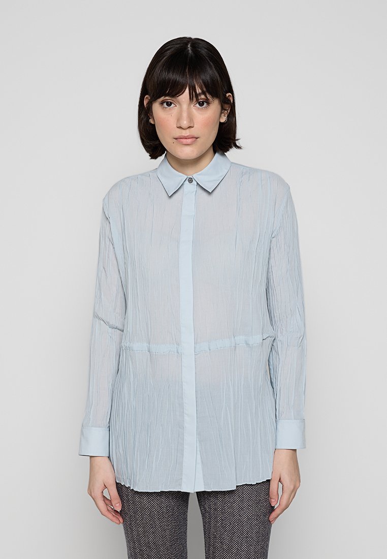 Theory Overhemdblouse lichtblauw Theory Overhemdblouse lichtblauw