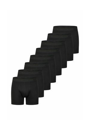 Schwarze Boxer-Shorts aus Baumwolle mit elastischem Bund und "ONLY & SONS"-Logo. Pack mit zehn Stück, glatte Textur, figurbetontes Design.