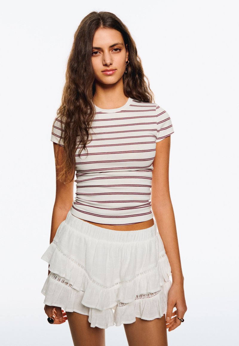 Bershka - T-paita - beige, Suurenna