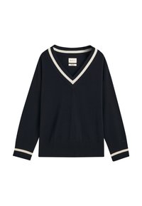 GANT V-NECK - Pulóver - evening blue
