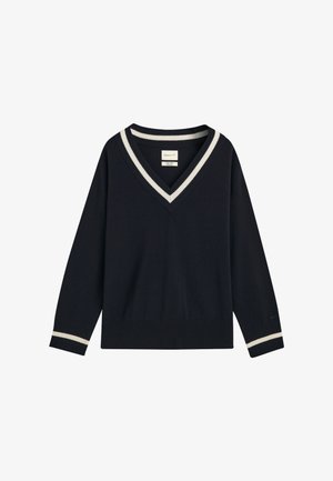 GANT V-NECK - Camisola - evening blue