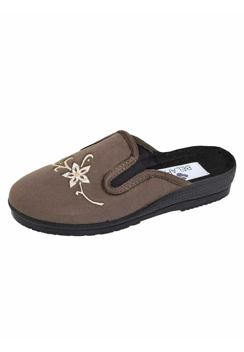 Damen Sneaker | Belafit Hausschuh taupe - QO20105 Damen Sneaker | Belafit Hausschuh taupe - QO20105