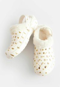 Next Šľapky - white gold heart