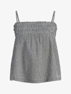JXZOE SEERSUCKER STRAP - Top - black/white