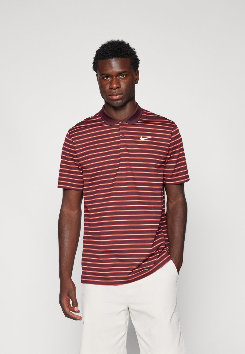 Nike Golf DRI-FIT VICTORY - Polo - burgundy crush/dragon red/white