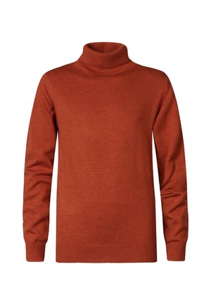 Pullover - burnt orange denim