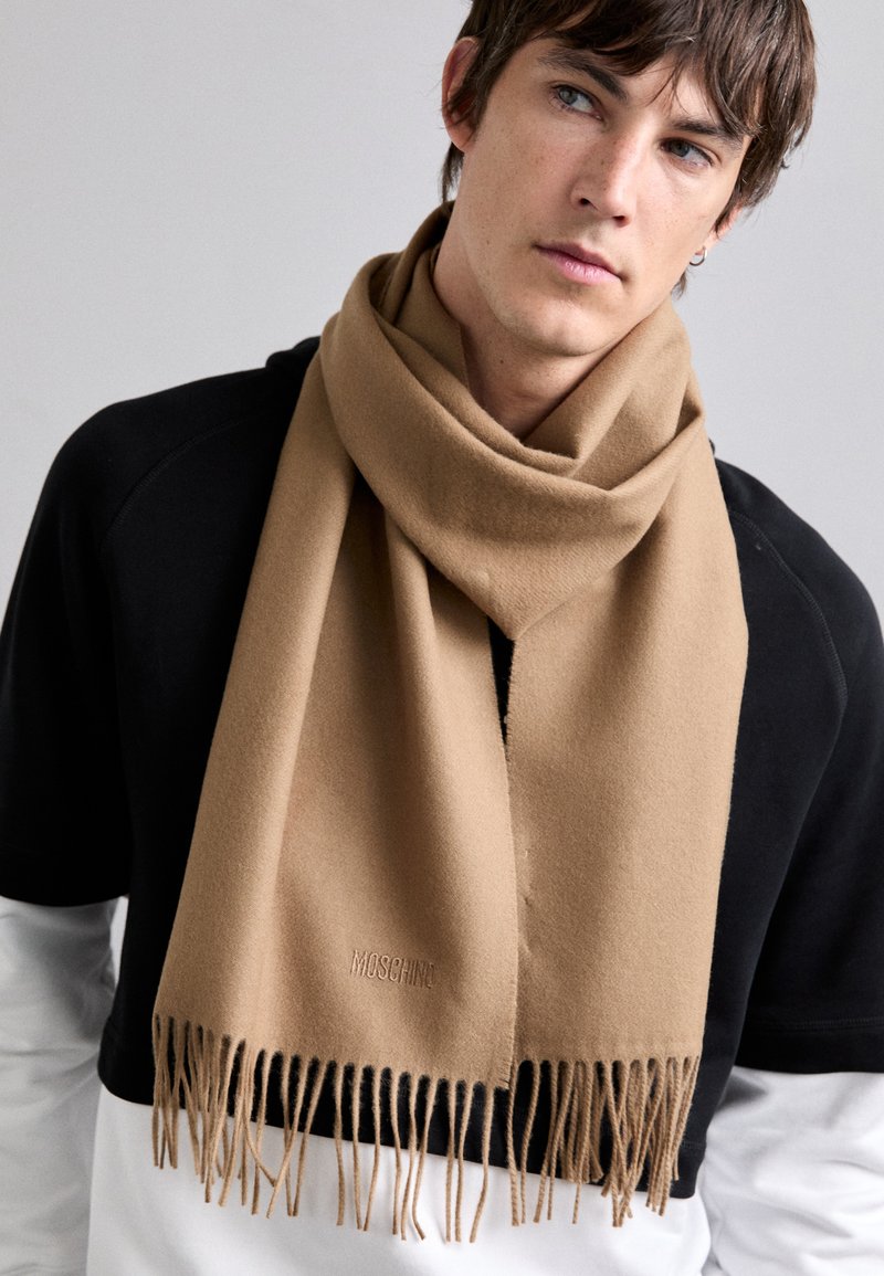 MOSCHINO WINTER SCARF 30X180 UNISEX - Sall - beige