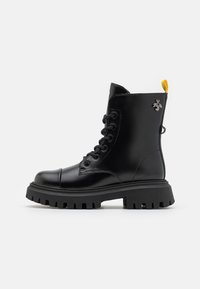 Geox MAQUINNENS GIRL - Botines con cordones - black