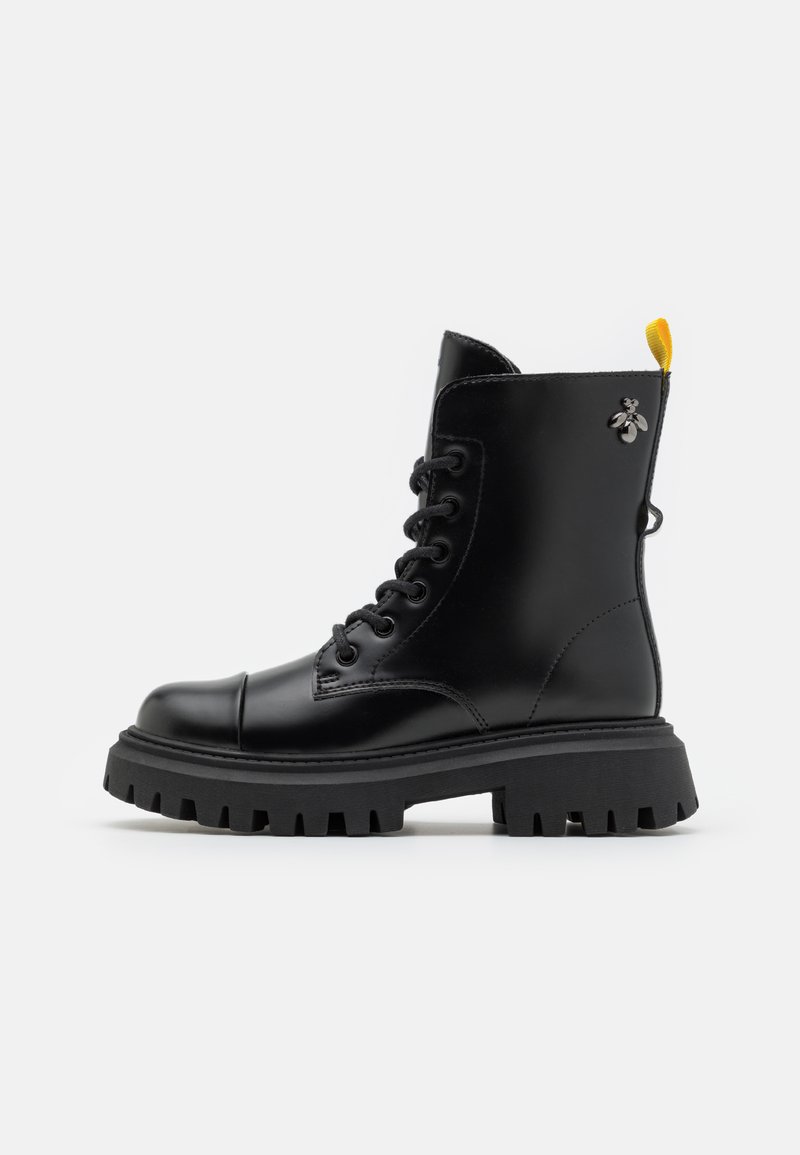 Geox MAQUINNENS GIRL - Snørestøvletter - black