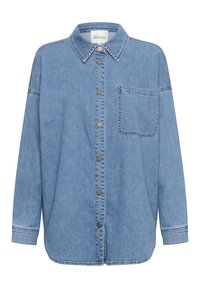 Hemdbluse - medium blue wash