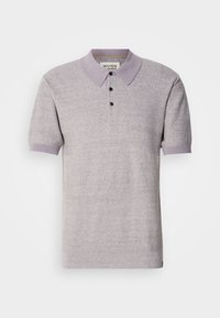 Scotch & Soda TONE ON TONE STRIPED REGULAR FIT - Poloshirt - grey melange