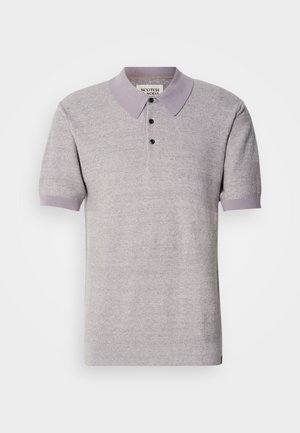 Scotch & Soda TONE ON TONE STRIPED REGULAR FIT - Polo shirt - grey melange