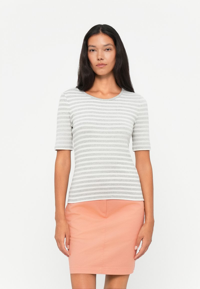 Gant T-shirt print lichtgrijs