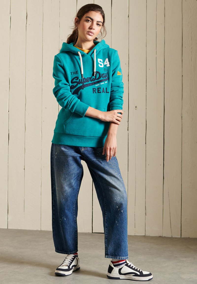Damen Sweatshirts | Superdry VINTAGE LOGO SOURCE Sweatshirt teal marl/grün - AO67427 Damen Sweatshirts | Superdry VINTAGE LOGO SOURCE Sweatshirt teal marl/grün - AO67427