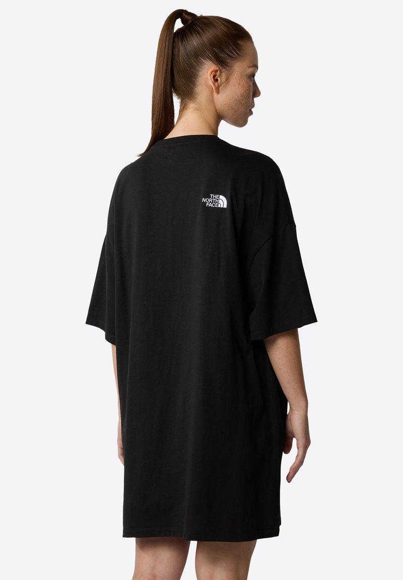 black oversized t shirt dress 1431GD main image 0