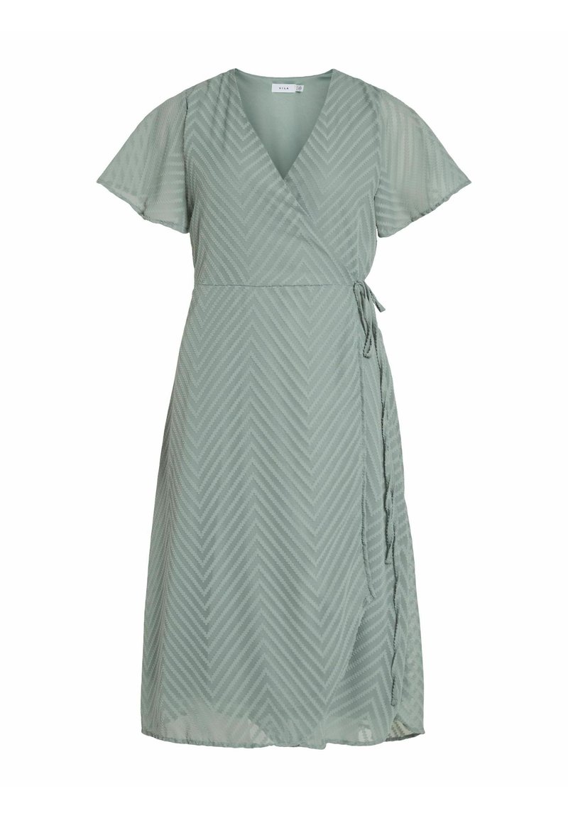 Vila Jurk groen gemêleerd Vila Jurk groen gemêleerd