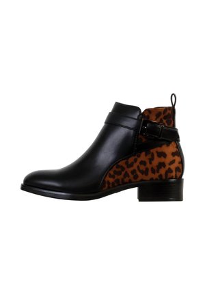 Boots à talons - noir léopard