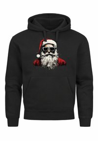 MoonWorks WEIHNACHTEN MOTIV SANTA CLAUS COOL UGLY XMAS Hoodie